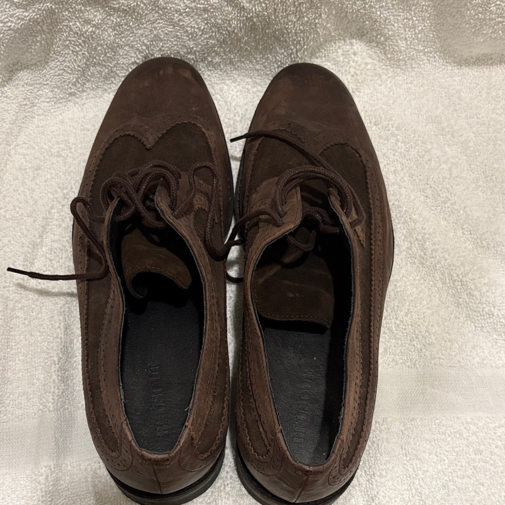 Elegant Brown Suede Men's Oxfords
